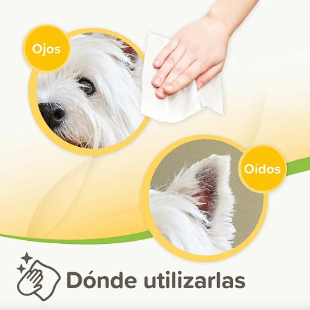 Beaphar Toallitas Húmedas Para Perros Gatos Ojos Y Oídos 30u