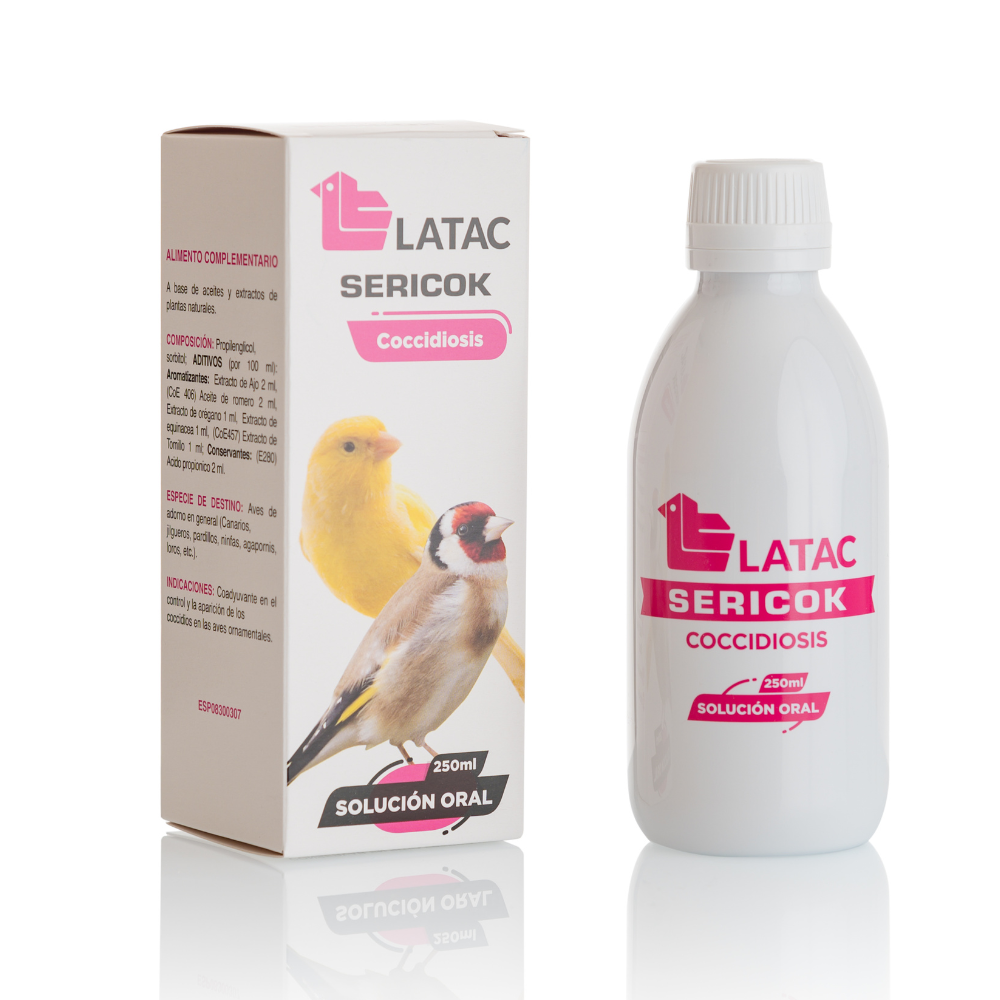 Latac Sericok Preventivo De Coccidia P/aves De Ornato, 250ml