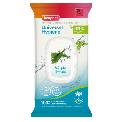 Beaphar Toallitas Húmedas Universales Para Perros Gatos 30u