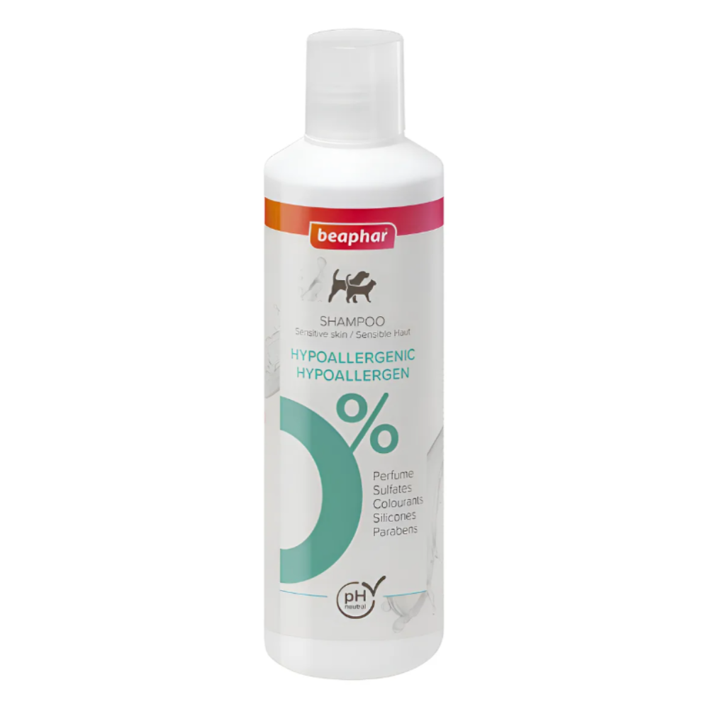 Shampoo Sensitive Skin 250ml Beaphar Hipoallergenico Sin Fragancia
