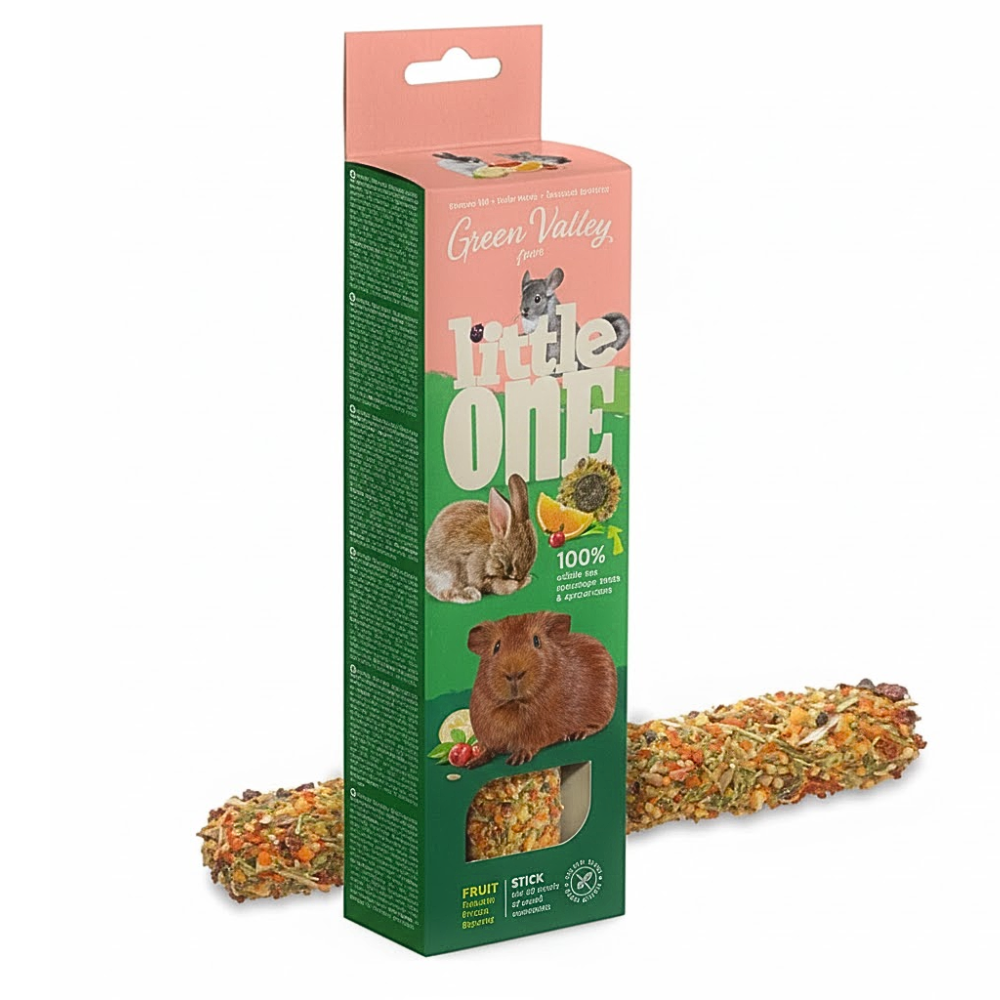 Little One Barrita De Frutas 180gr Para Roedores