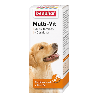 Beaphar Multivit+carnitina Para Perro 50ml Anticaida De Pelo