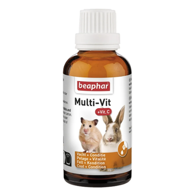 Multivit Beaphar 12 Vitaminas Para Roedores Y Conejos 20 Ml