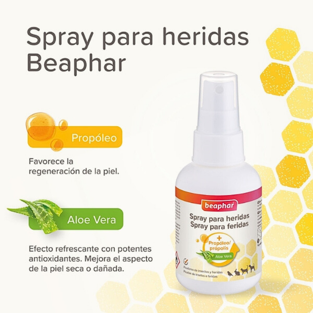 Beaphar Spray Para Heridas De Mascotas 75 Ml