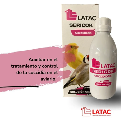 Latac Sericok Preventivo De Coccidia P/aves De Ornato, 250ml