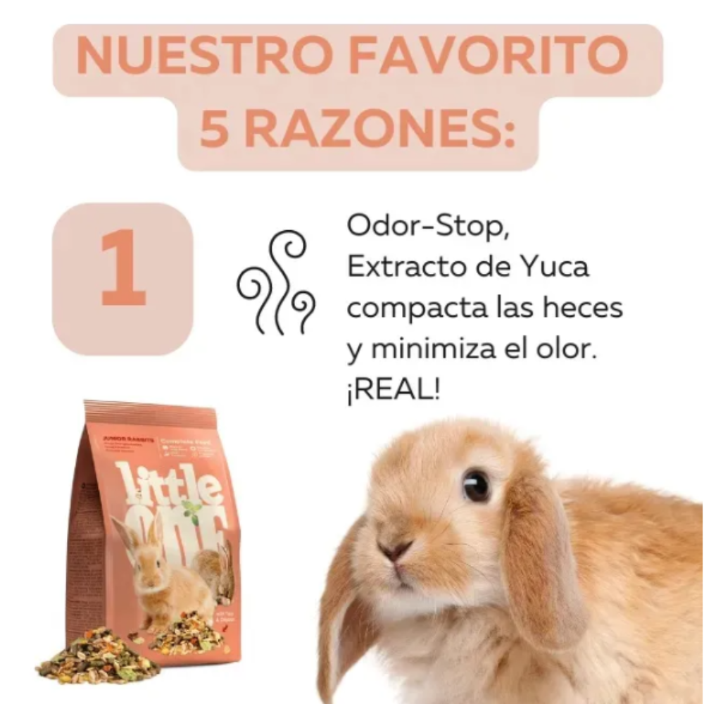 Little One Alimento Balanceado Para Conejos Junior 900 Gr