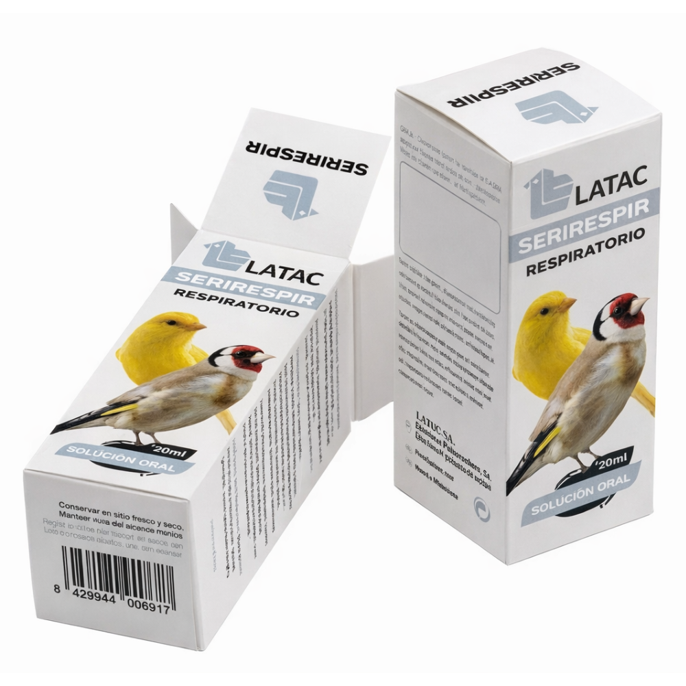 Latac Serirespir 20ml, Cuida Vias Respiratorias Aves Ornato