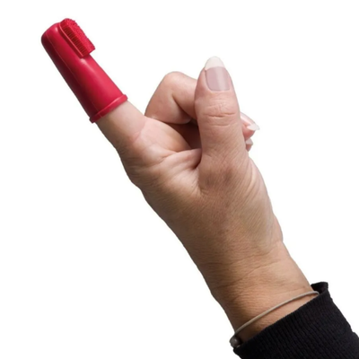 Cepillo De Dientes Tipo Dedal Silicón Para Perro O Mascota Sin Sabor