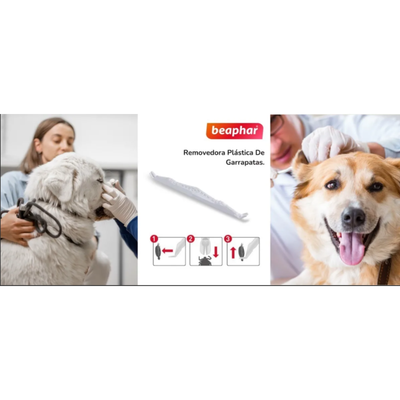 Removedora Plástica De Garrapatas En Mascotas, Beaphar