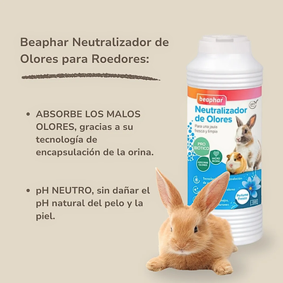 Beaphar Neutralizador De Olores Para Habitat De Roedor 600gr