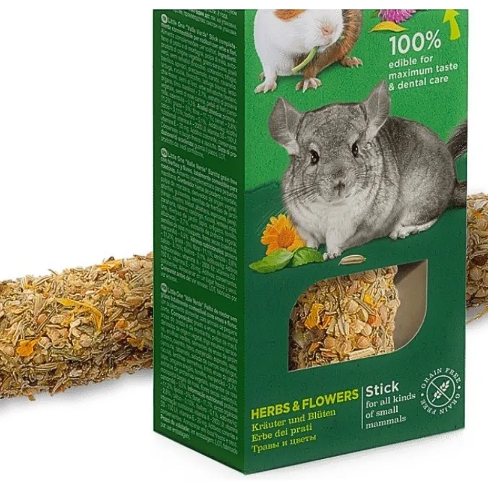Little One Barrita De Hierbas Y Flores 160gr Para Roedores