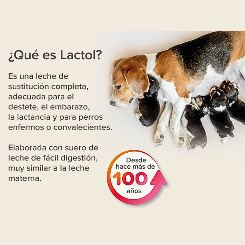 Leche Para Cachorro Lactol Beaphar Con Dha 500 Gr