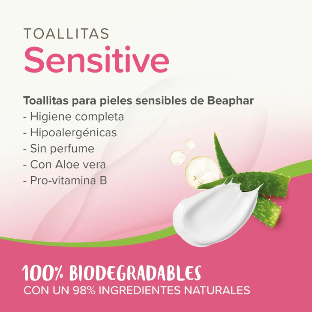 Beaphar Toallitas Húmedas Para Perros Gatos Piel Sensible30u