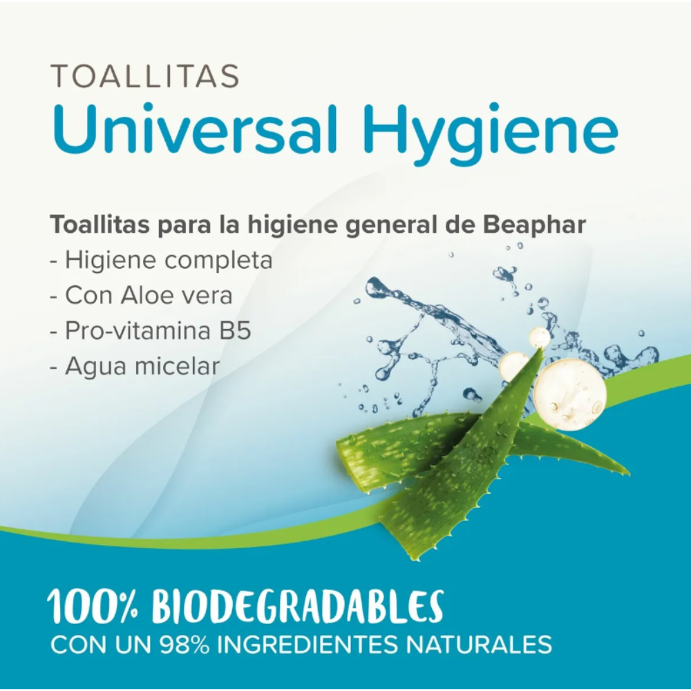 Beaphar Toallitas Húmedas Universales Para Perros Gatos 30u