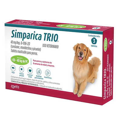Simparica TRIO green 20.1-40 kg