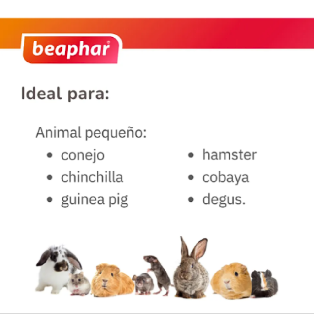 Multivit Beaphar 12 Vitaminas Para Roedores Y Conejos 20 Ml