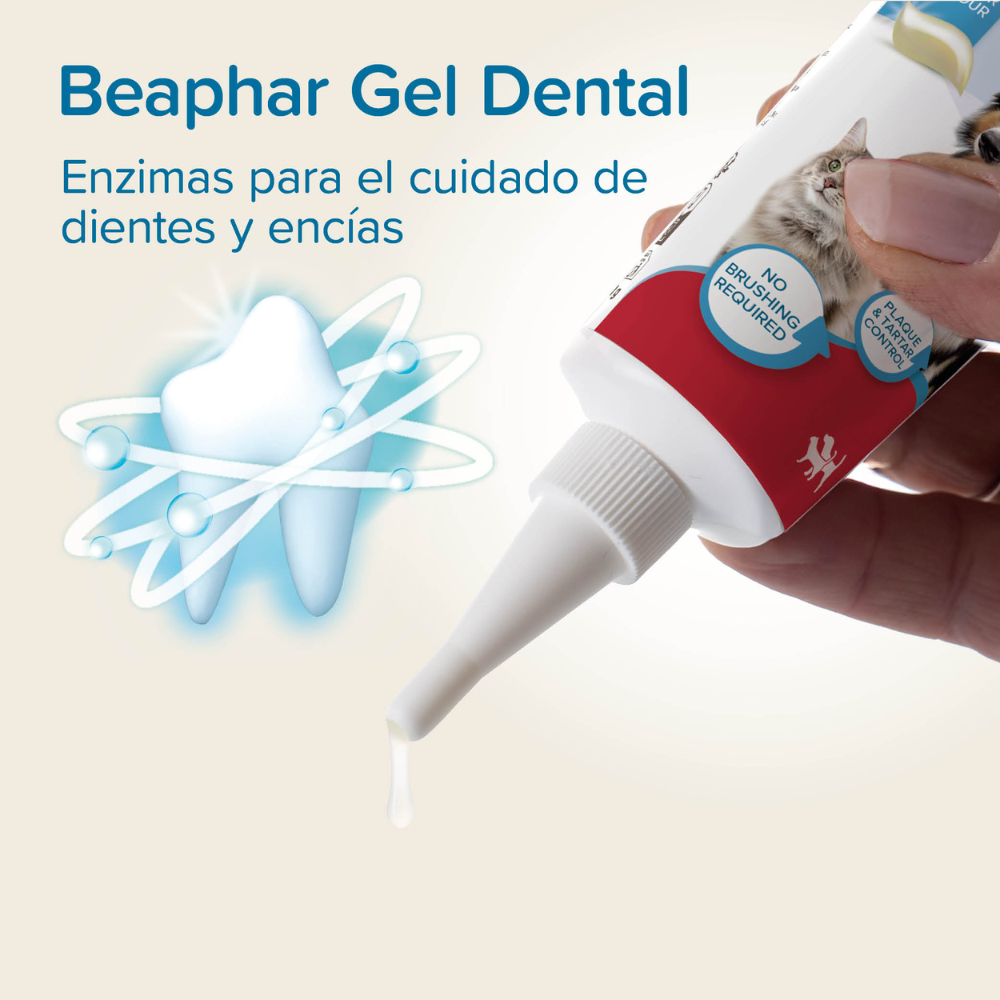Gel Dental Que No Necesita Cepillado Para Perro Gato Beaphar Hígado