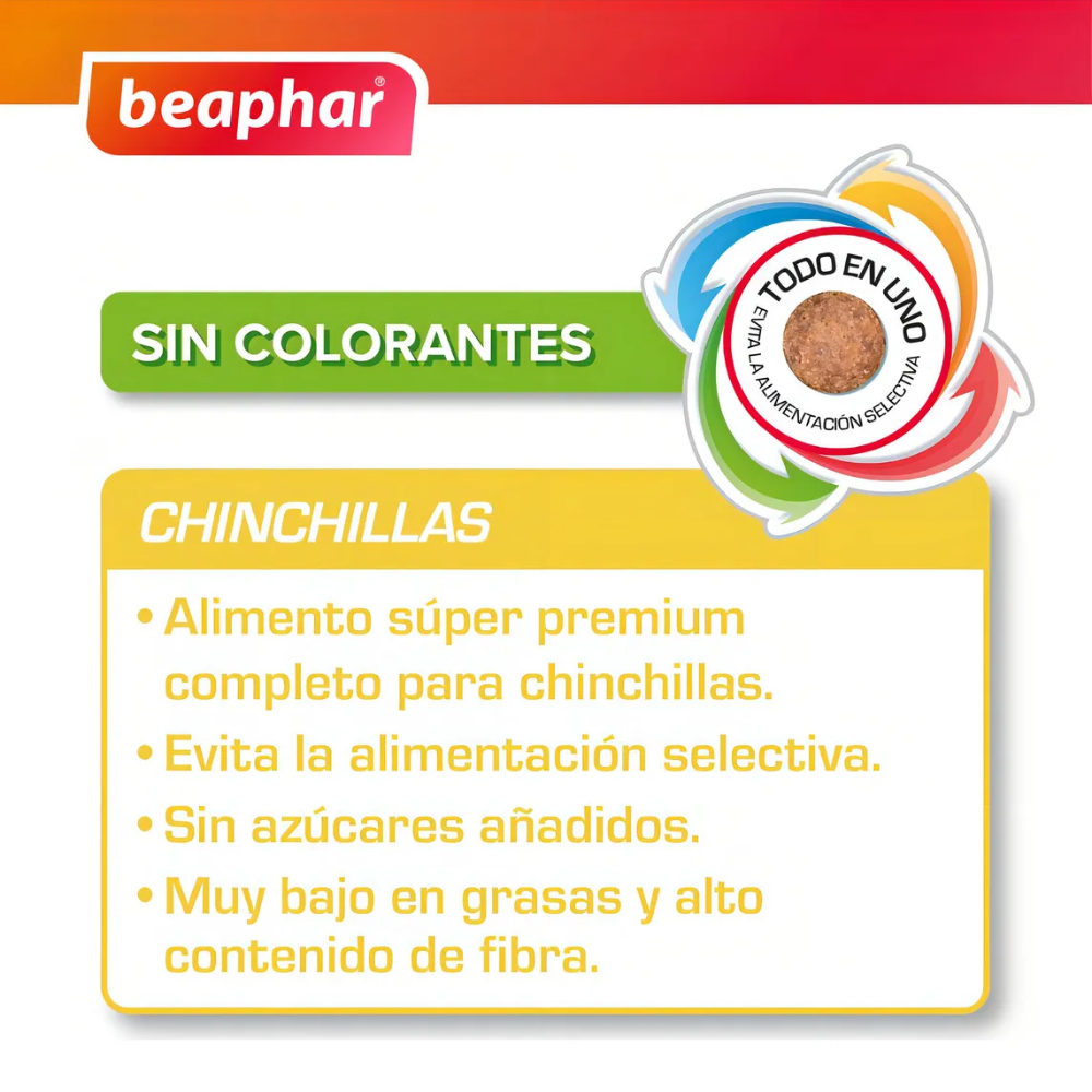 Beaphar Care+ Alimento Balanceado Para Chinchillas 1.5kg