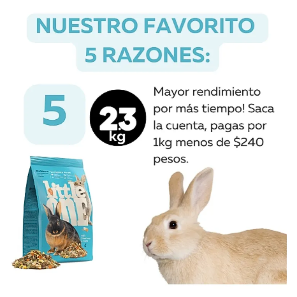 Little One/mealberry Comida Para Conejos 2.3 Kg