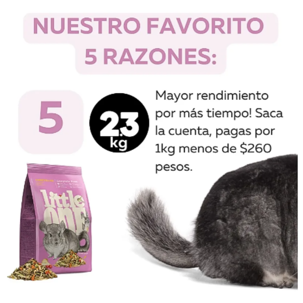 Little One Alimento Balanceado Para Chinchillas 2.3k