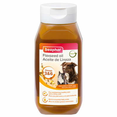 Beaphar Aceite De Linaza Perro Y Gato Omega 3 Y 6. De 430ml