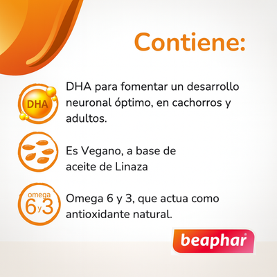 Beaphar Aceite De Linaza Perro Y Gato Omega 3 Y 6. De 430ml