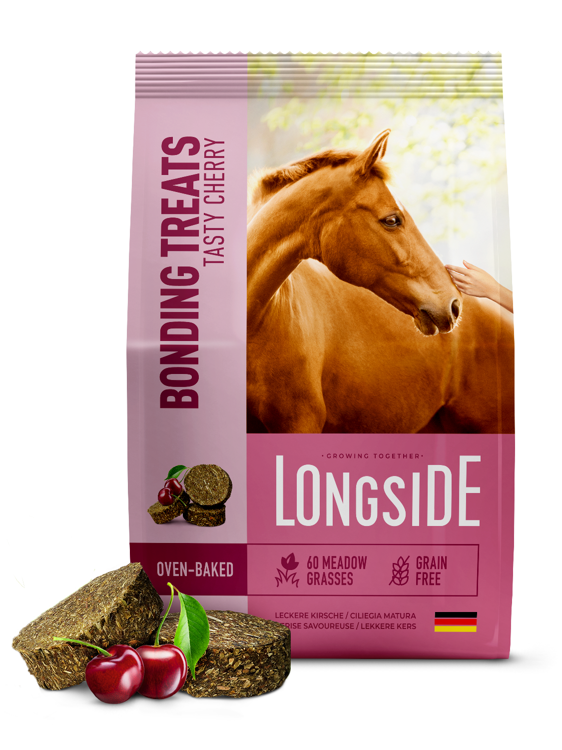 Longside - Mealberry Premio para caballos sabor Cereza 500 gr