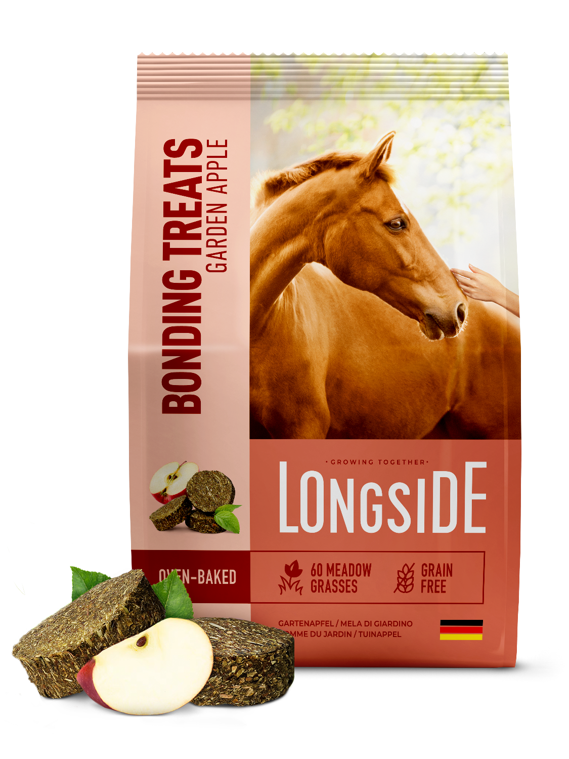 Longside - Mealberry Premio para caballos sabor Manzana 500 gr
