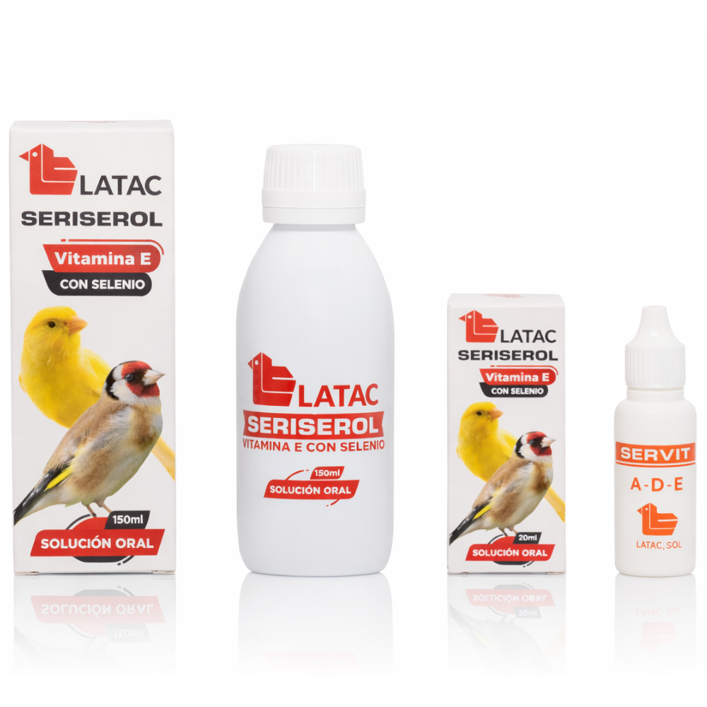 Latac Seriserol, Vitamina E + Selenio,p/aves De Ornato 150ml